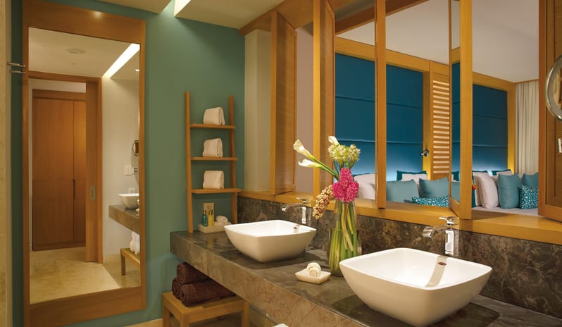 DREAMS PLAYA MUJERES JUNIOR SUITE GARDEN VIEW WASHROOM